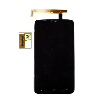 LCD Дисплей для HTC One X, S720e, One XT с тачскрином, черный