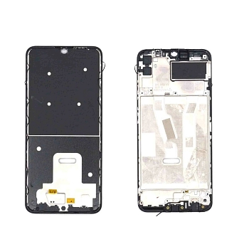 Рамка дисплея (средняя часть) для Huawei Honor 9A, черная