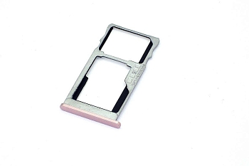Держатель (лоток) SIM-карты для Meizu U20, розовый