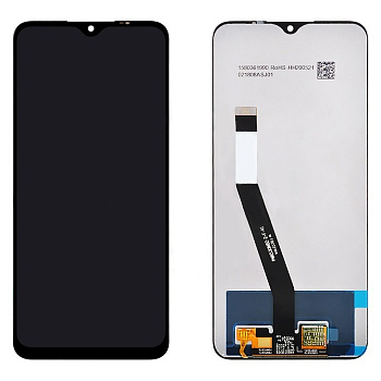 Дисплей для Xiaomi Redmi Note 9 в рамке + тачскрин (черный) 100%