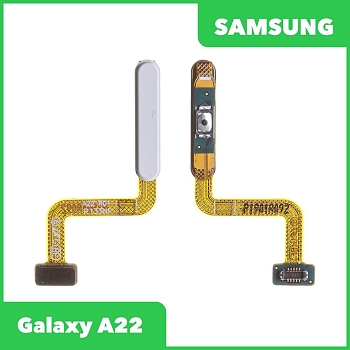 Шлейф для Samsung Galaxy A22 SM-A225 сканер отпечатка пальцев (белый)