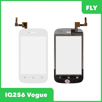 Сенсорное стекло (тачскрин) для Fly Vogue (IQ256), белый